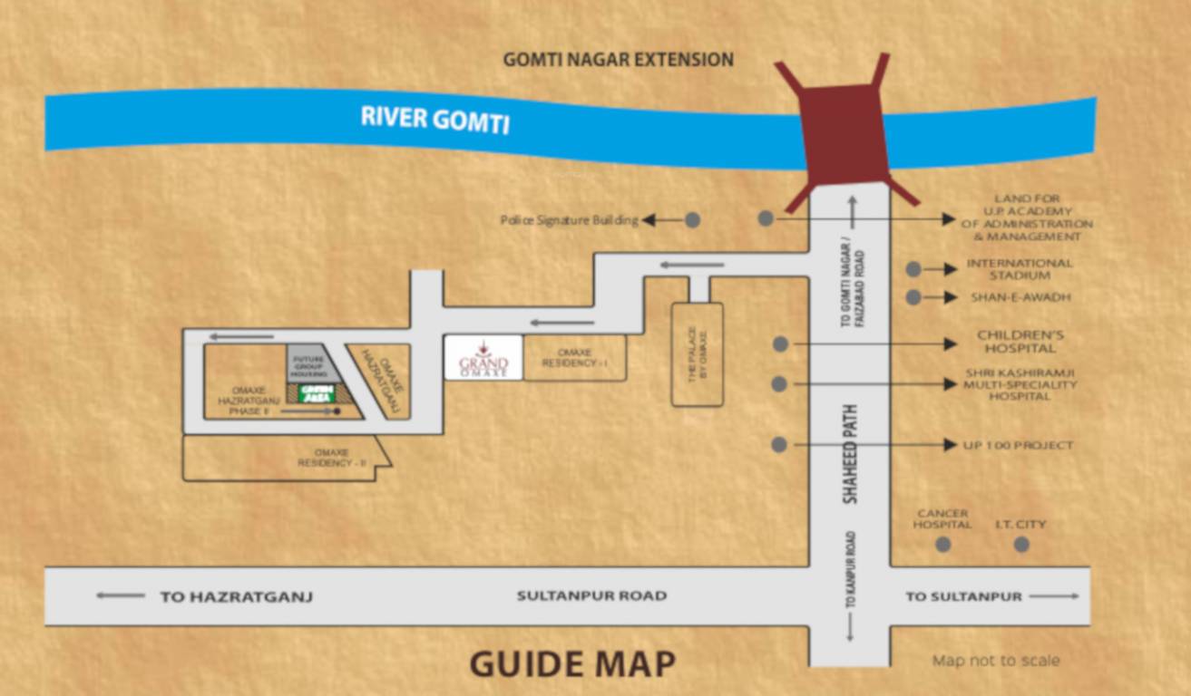  grand omaxe Location Plan