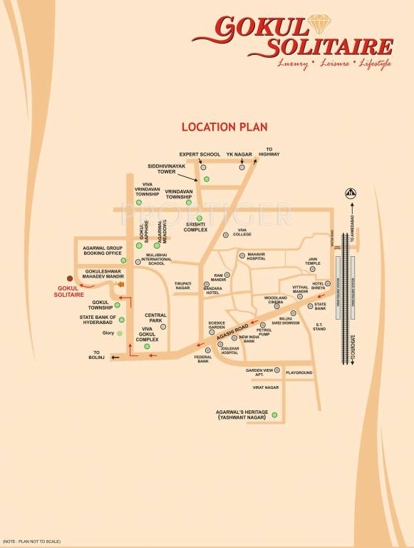 Images for Location Plan of Agarwal Gokul Solitaire