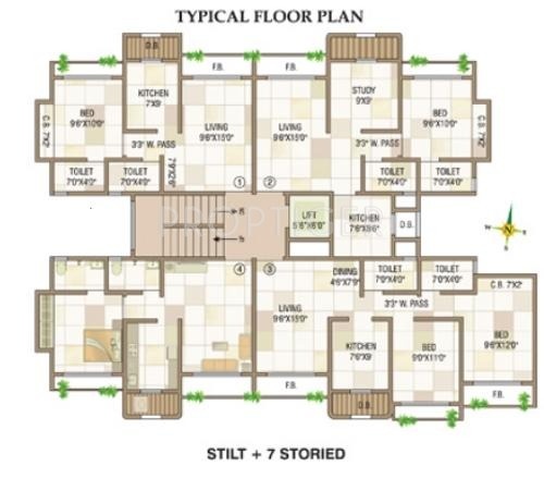 Images for Cluster Plan of Raj G N Residency