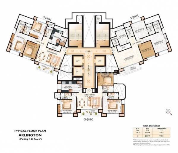  arlington Single Tower Cluster Plan