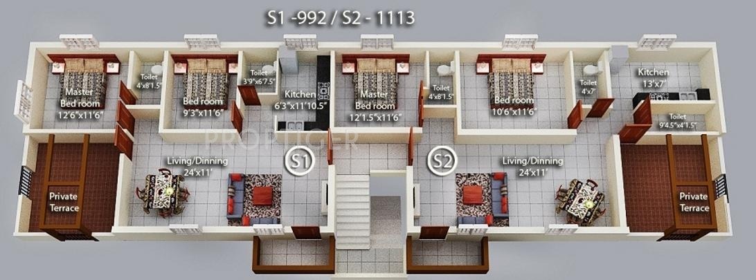 Images for Cluster Plan of Geejay Homes Rose Garden