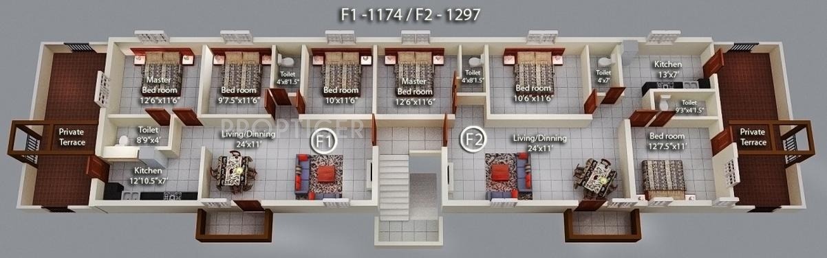 Images for Cluster Plan of Geejay Homes Rose Garden