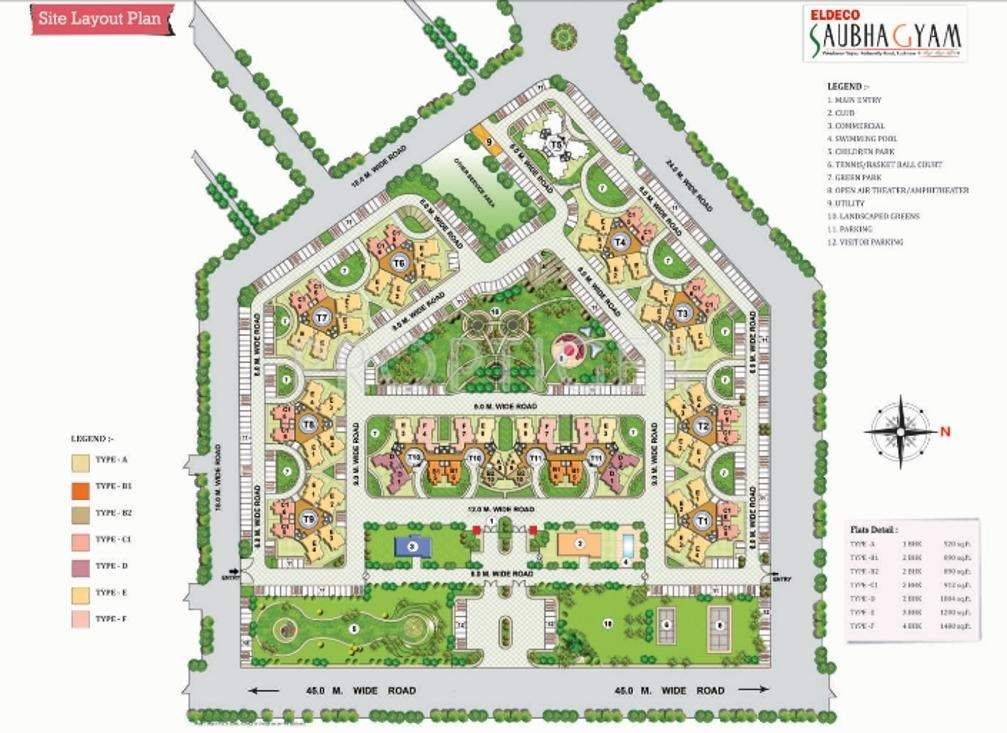 saubhagyam Images for Layout Plan of Eldeco Saubhagyam
