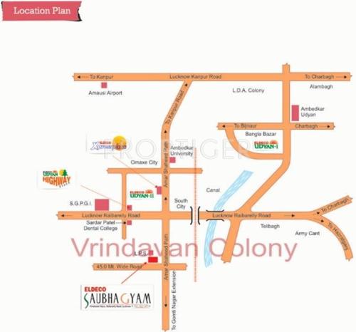 Images for Location Plan of Eldeco Saubhagyam saubhagyam Images for Location Plan of Eldeco Saubhagyam
