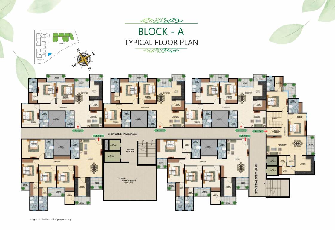  terraza greens Tower 1 Cluster Plan