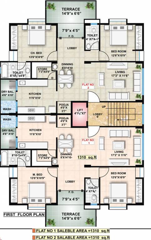 Images for Cluster Plan of Rachita Uttam Sapna Elegance