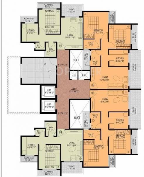 Images for Cluster Plan of Rajesh Rajesh Heights