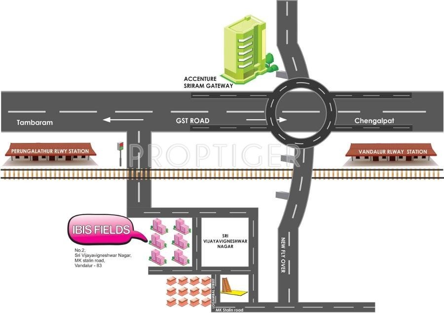 Rajeswari Infrastructure IBIS Fields Location Plan