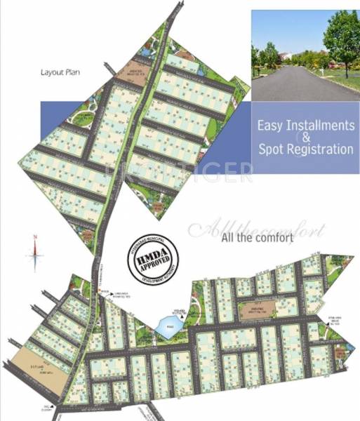 Chennamaneni Bharathi Meadows Layout Plan