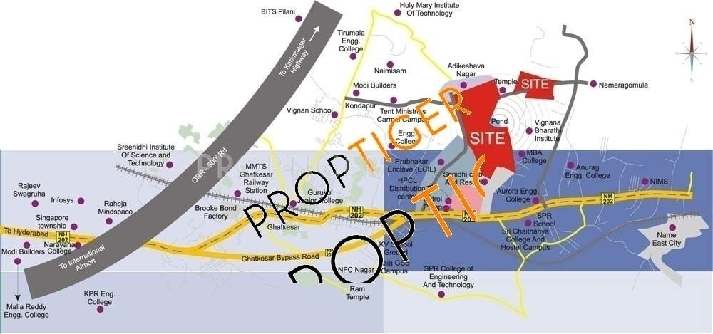 Chennamaneni Bharathi Meadows Location Plan