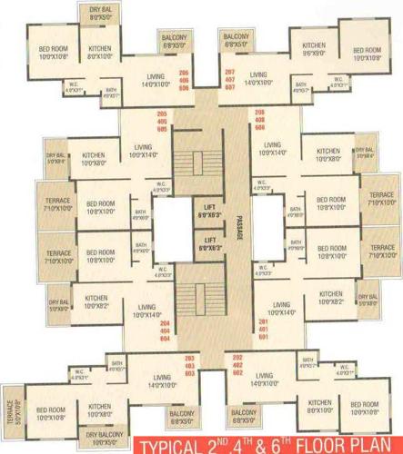 Images for Cluster Plan of Sai Kum Kum Residency