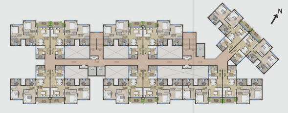 megapolis symphony phase i Building 1 Cluster Plan