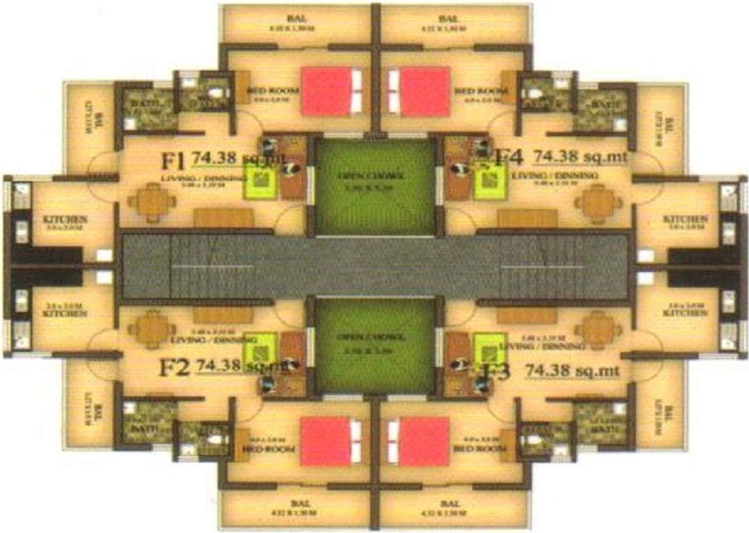 Images for Cluster Plan of Reliance Mother Agnes And Marynian Residency