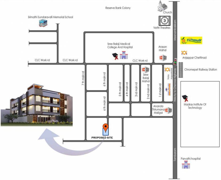Images for Location Plan of Bluewall Swasthi Residency