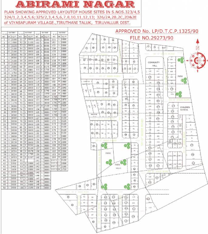 Images for Layout Plan of Kasi Abirami Nagar