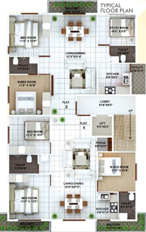 Images for Cluster Plan of Tirumala Aarna Oaks