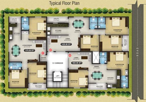 paradise Images for Cluster Plan of Sri Balaji Builders Paradise