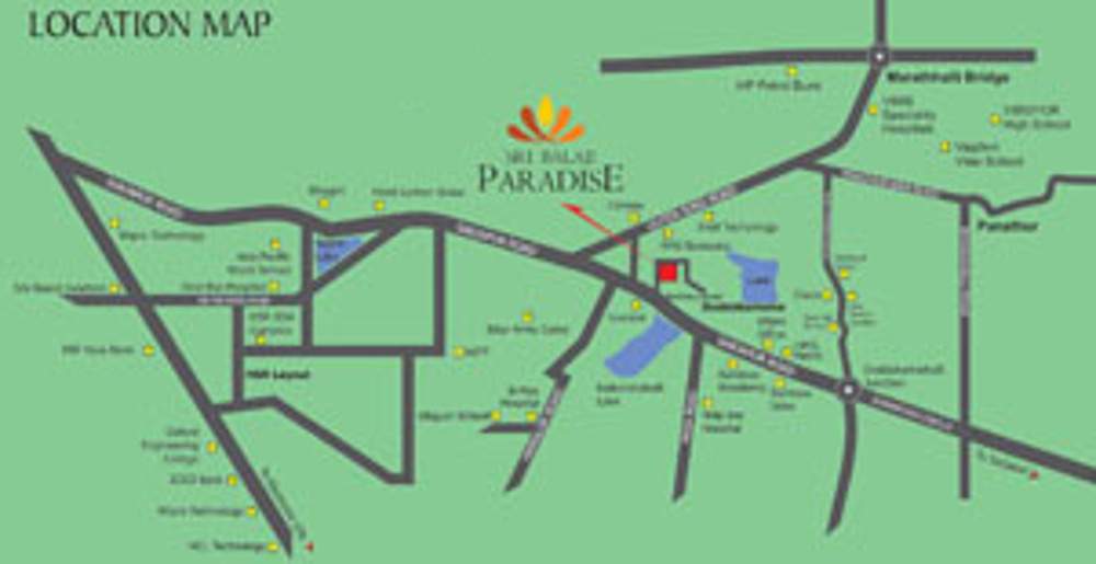  paradise Images for Location Plan of Sri Balaji Builders Paradise
