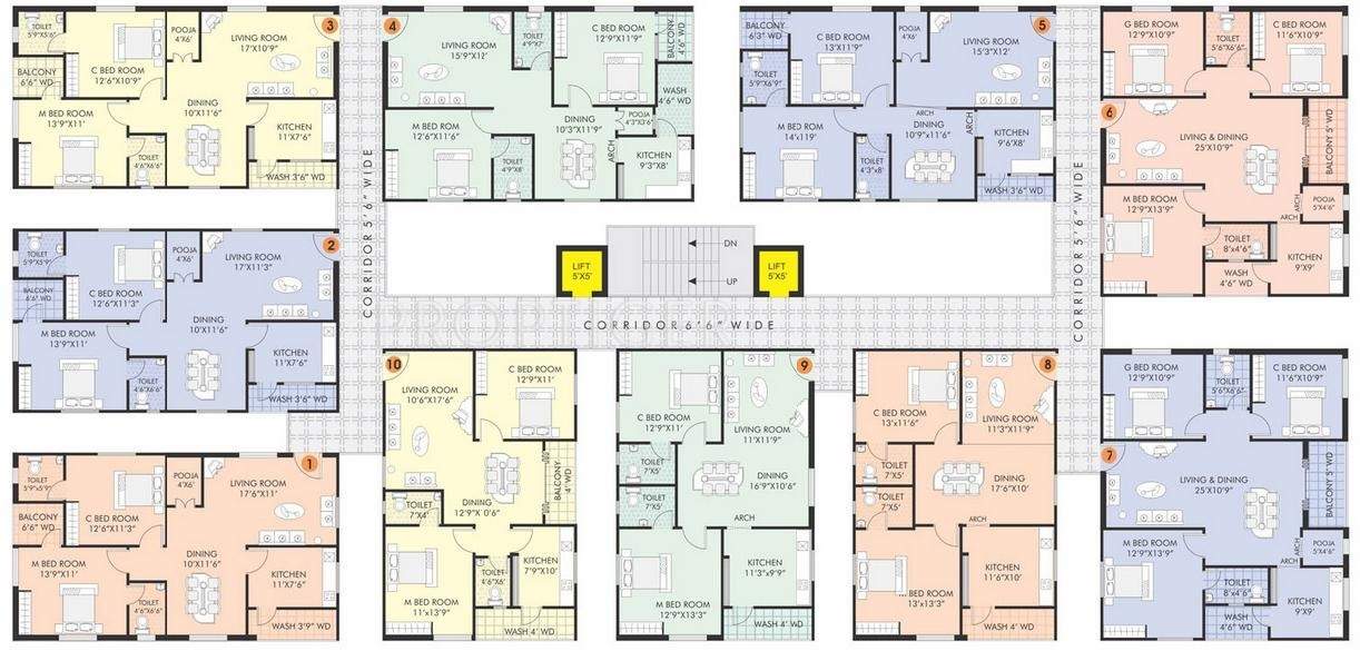  polygon Images for Cluster Plan of Udaya Heights Polygon