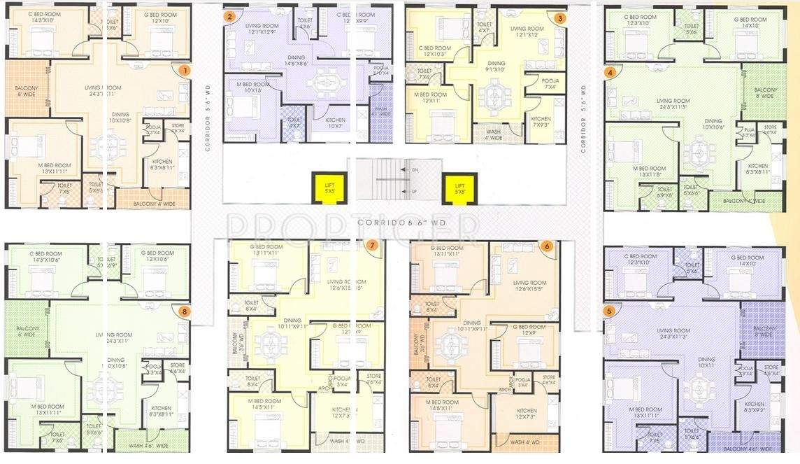  polygon Images for Cluster Plan of Udaya Heights Polygon