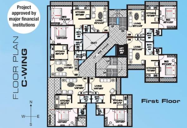  dias-residency-park Wing- C Cluster Plan