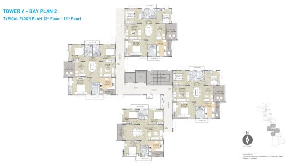 Tower A Wing 1 Cluster Plan residency Tower A Wing 1 Cluster Plan