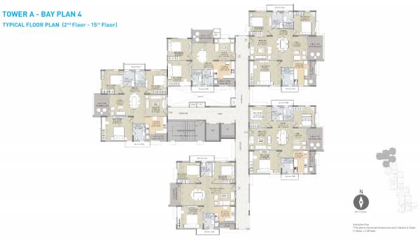 Tower A Wing 1 Cluster Plan residency Tower A Wing 1 Cluster Plan