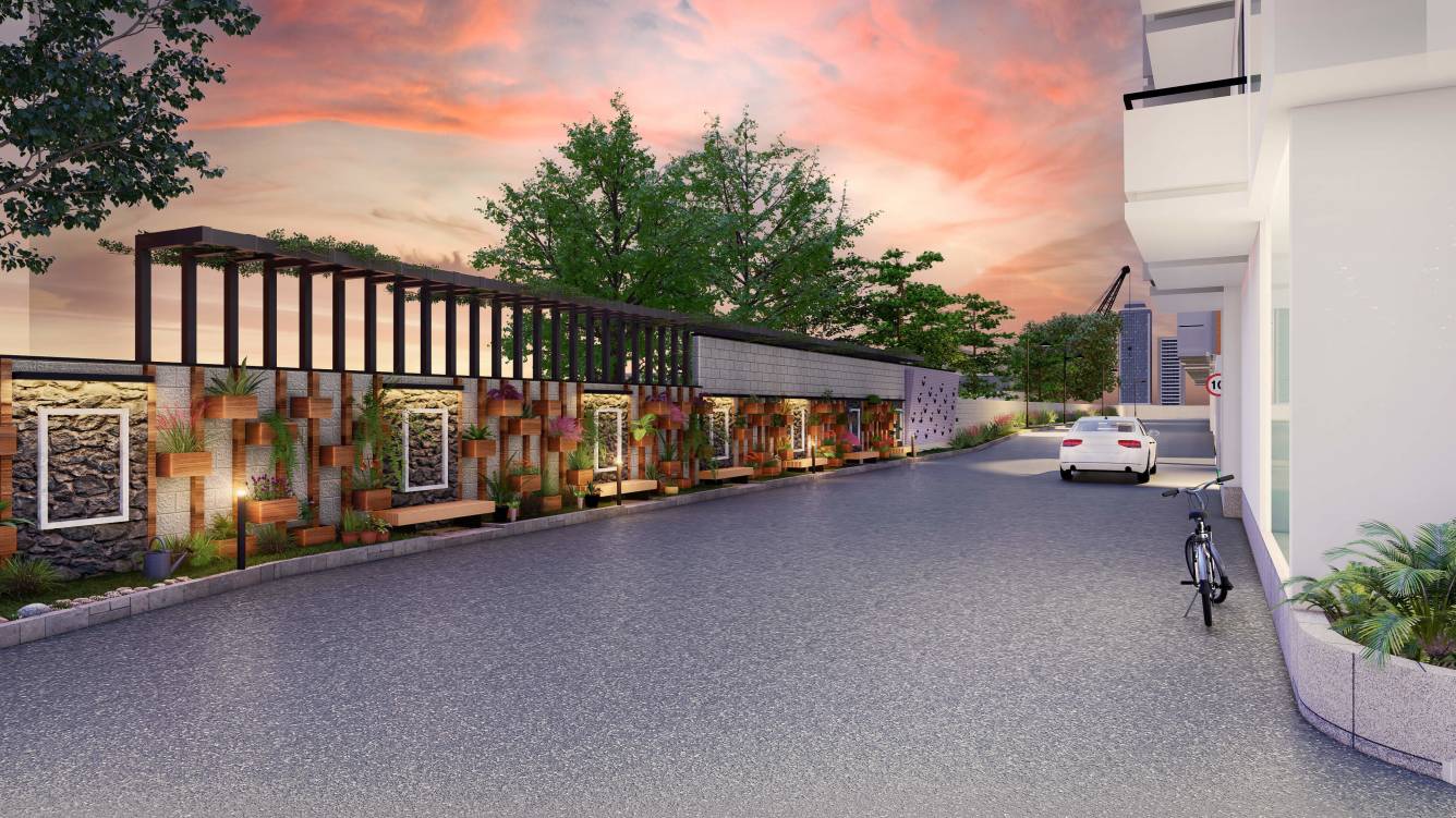  zen indraprastha by pratham Paved Compound