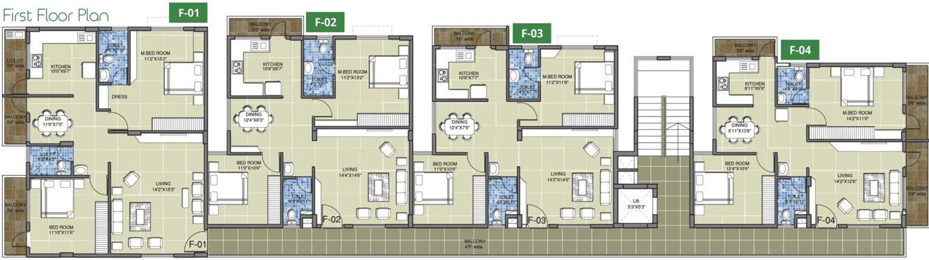 Images for Cluster Plan of Columbia Gr Residency