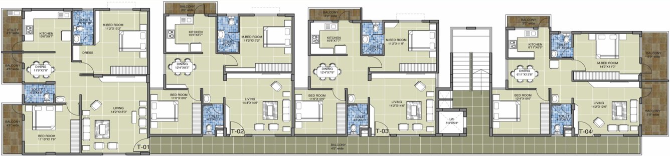 Images for Cluster Plan of Columbia Gr Residency
