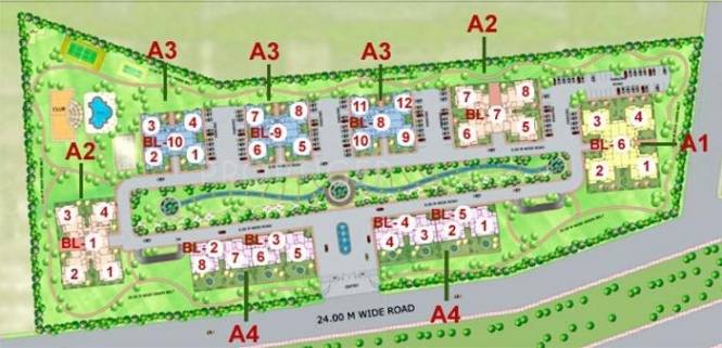  heights Images for Site Plan of Purvanchal Heights