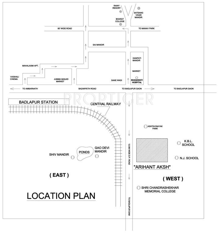  aksh Images for Location Plan of Arihant Aksh
