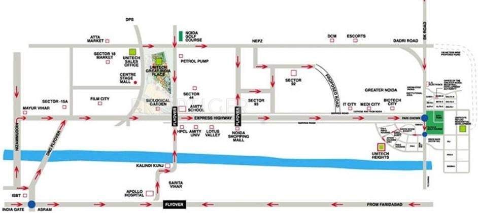  heights Images for Location Plan of Unitech Heights
