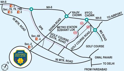  officers-enclave Images for Location Plan of Supertech Officers Enclave
