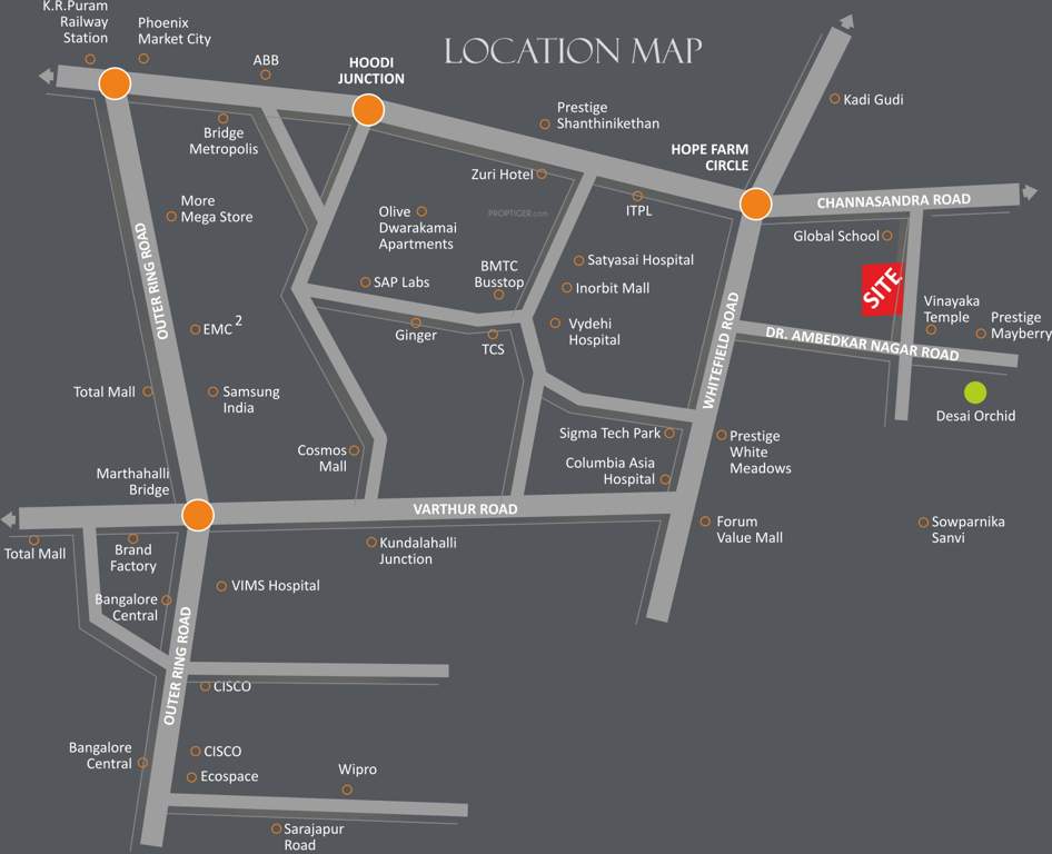 radiant Images for Location Plan of Desai Radiant