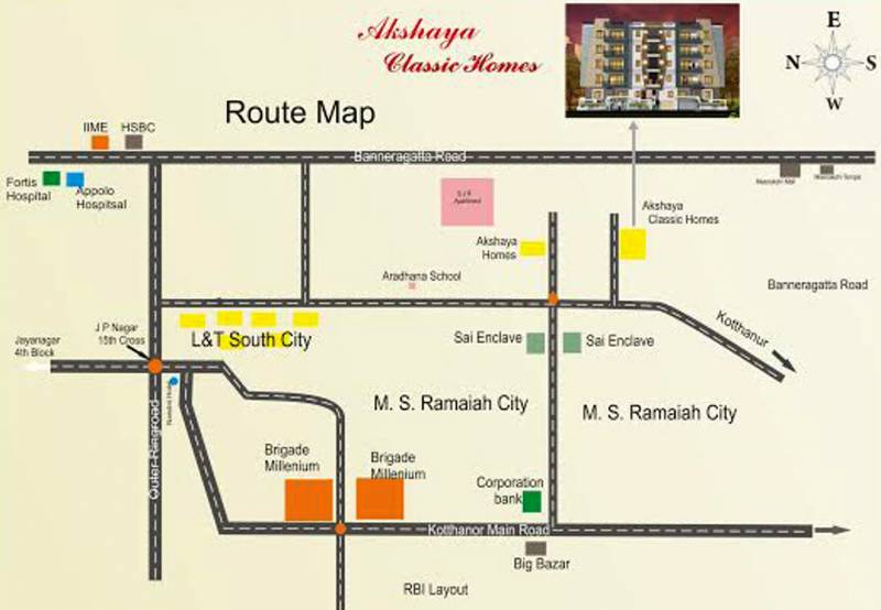 Images for Location Plan of Akshaya Bangalore Classic Homes