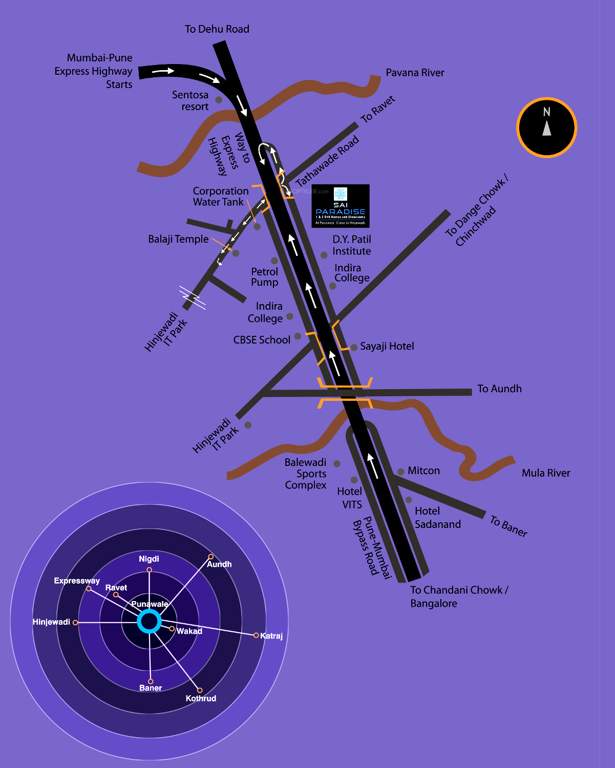 sai paradise Images for Location Plan of Wadhwani Sai Paradise