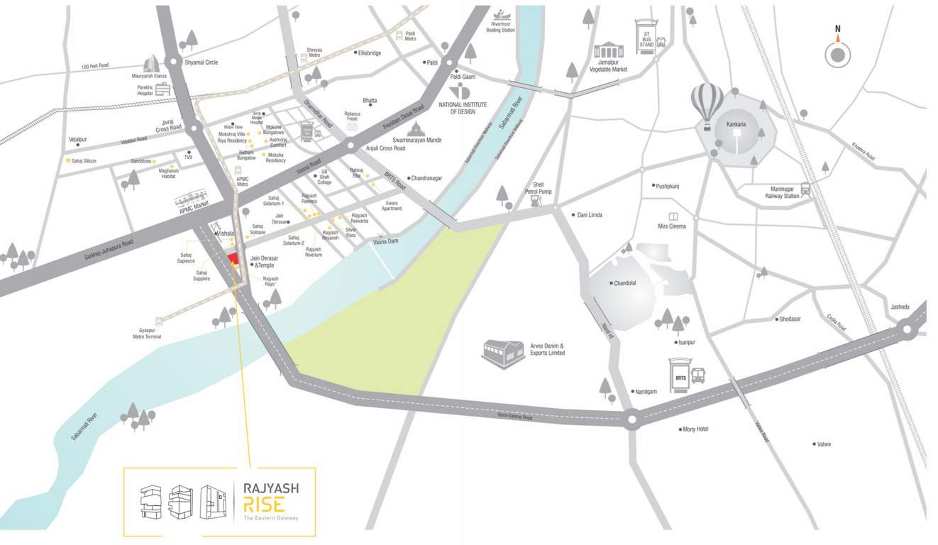  rise Images for Location Plan of Rajyash Rise