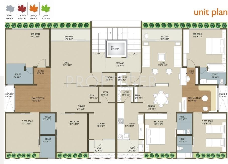 Images for Cluster Plan of Ganesh Housing Maple County