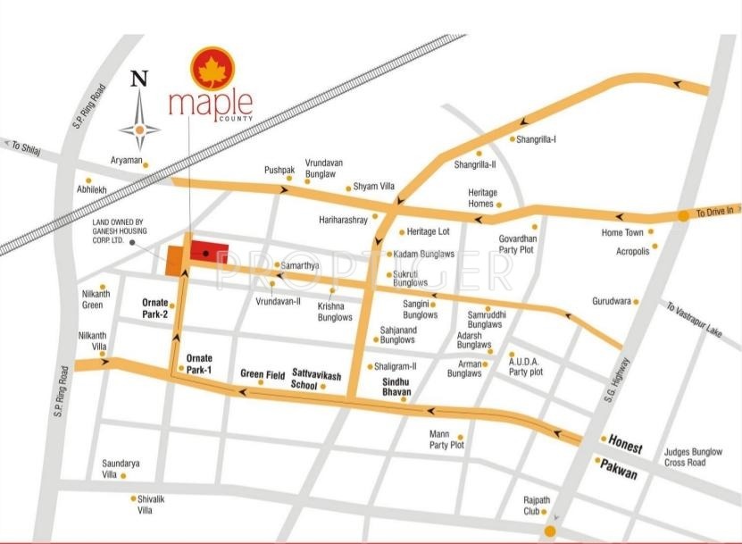 Images for Location Plan of Ganesh Housing Maple County