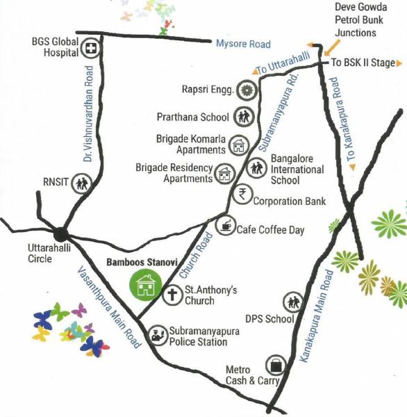 Images for Location Plan of Sriram Bamboos Stanovi