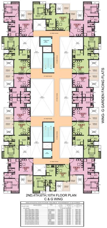  aqua Tower A Cluster Plan