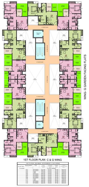 aqua Tower C Cluster Plan