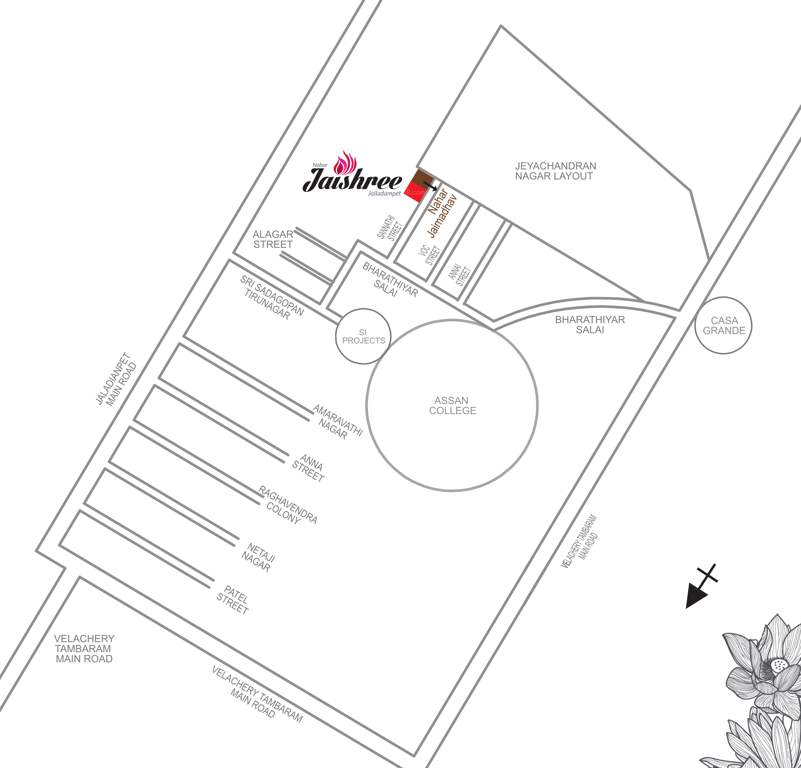  jaishree Images for Location Plan of Nahar Jaishree