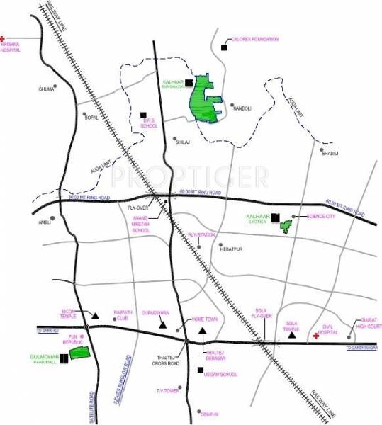 Navratna Builder Kalhaar Bungalows IX Location Plan