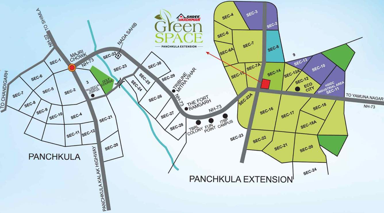 green space Images for Location Plan of Shree Green Space