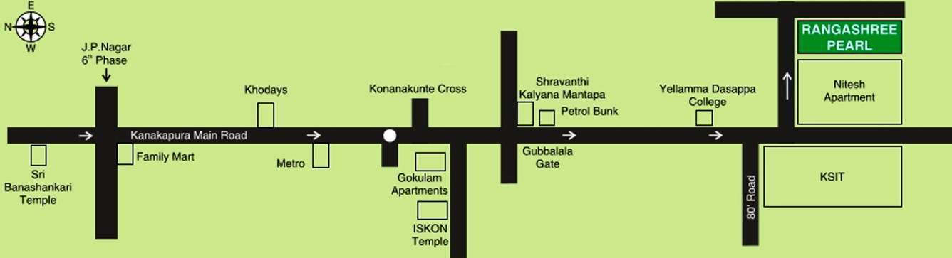  pearl Images for Location Plan of Rangashree Pearl
