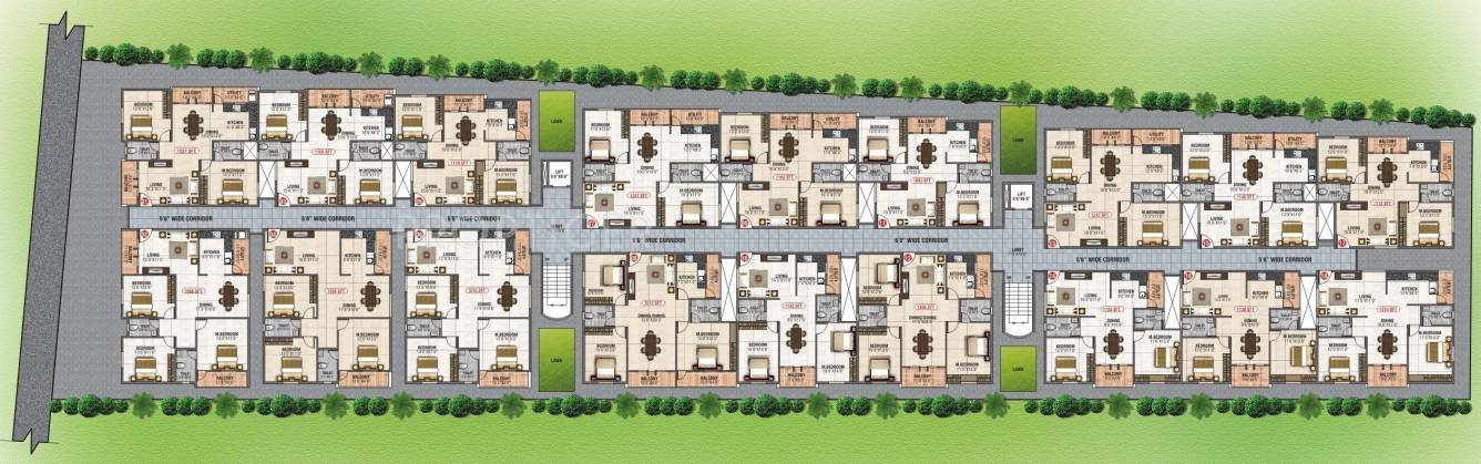 Images for Cluster Plan of AR SLV Nivas