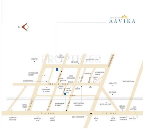  aavika Images for Location Plan of Siddhidhata Aavika