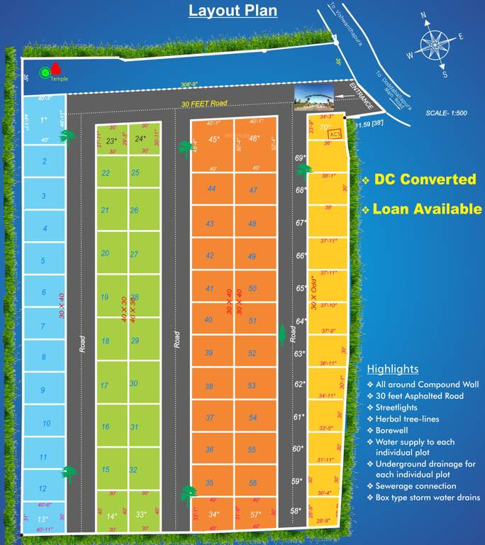  signature Images for Layout Plan of Velpula Signature